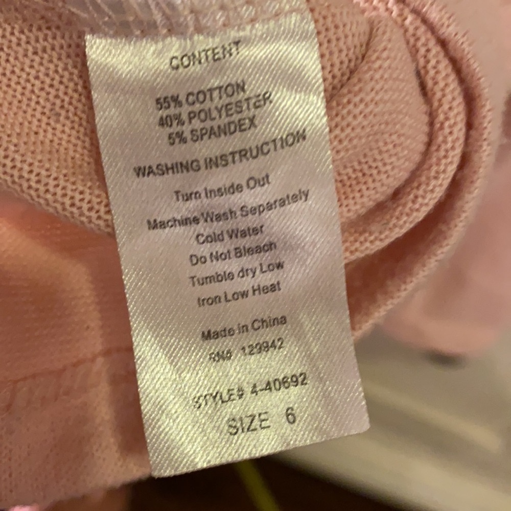btween light pink ice skating ⛸ sequin longsleeve girls shirt ice skates size 6 - Picture 4 of 5